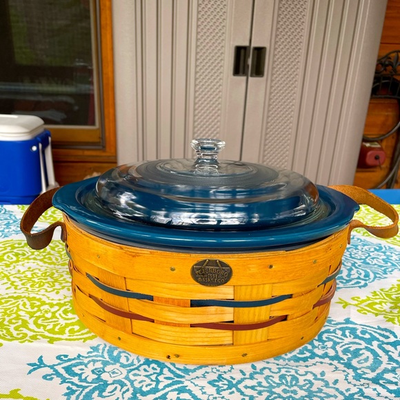 Dining Peterboro Basket With Ceramic Insert On A Spinning Lazy Susan